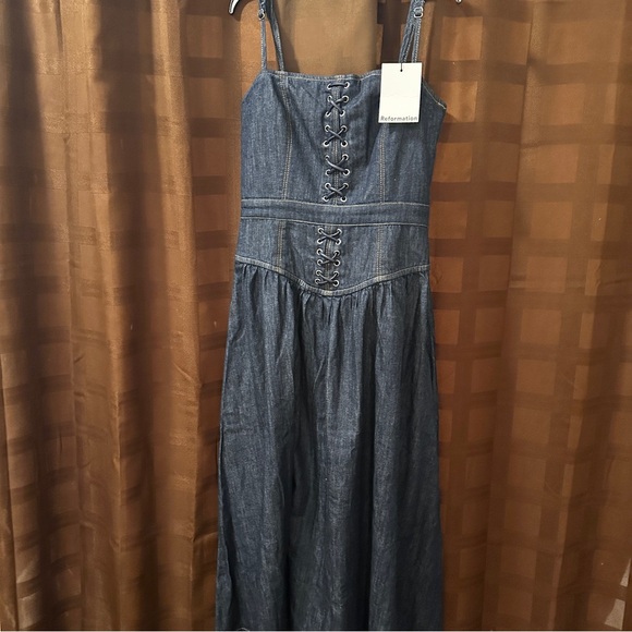 NWT Reformation Florentina Maxi Dress size 6 reg $248 - Picture 4 of 9